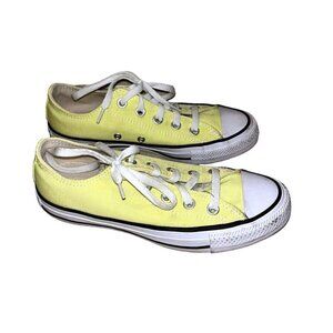 Converse All Star Neon Yellow Casual Lace Up Classic Unisex Sneakers Size 6